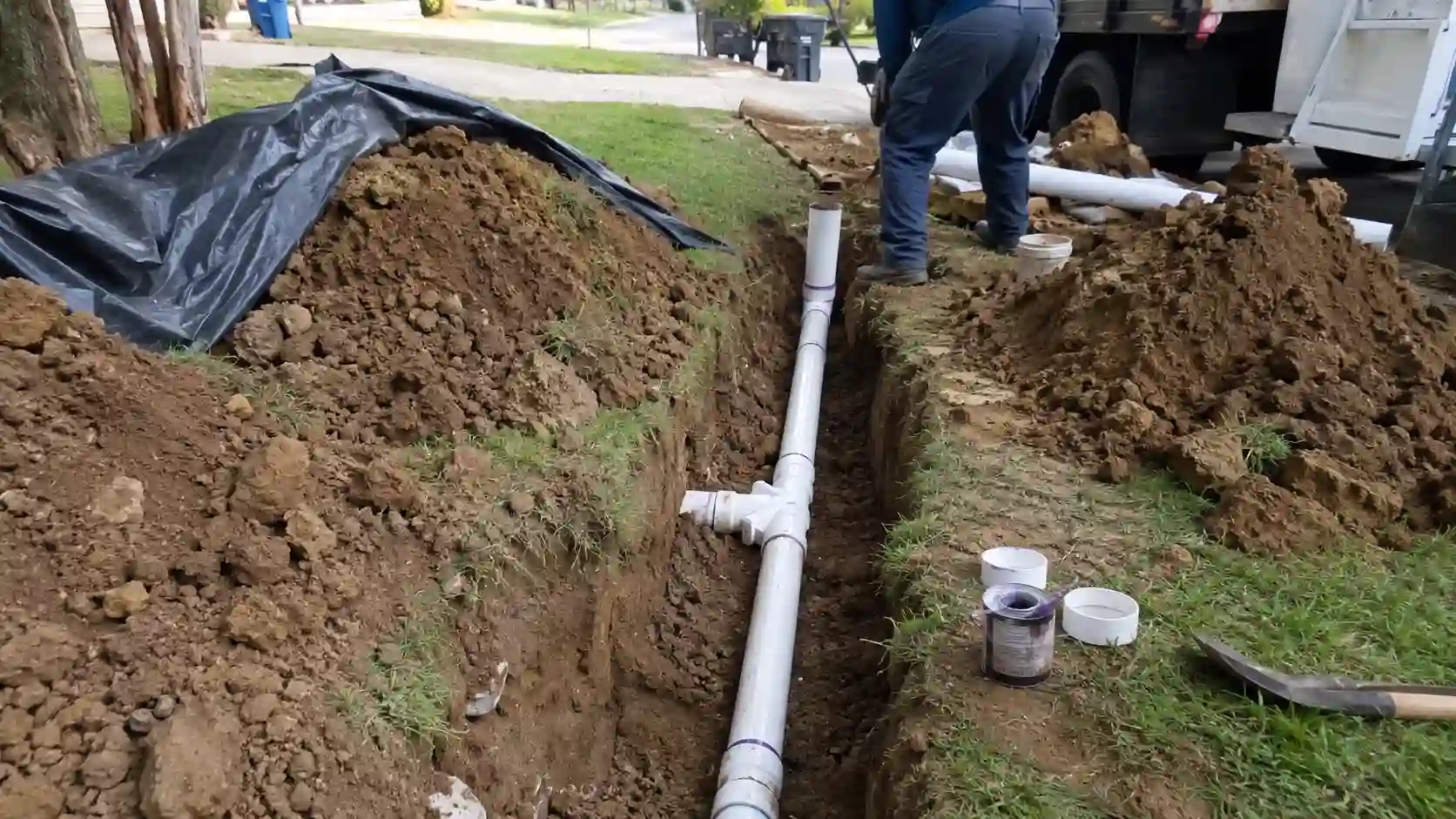 Sewer line repair and replacement Austin TX